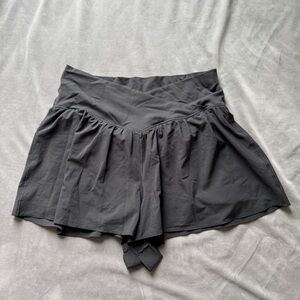Aerie Grey Criss Cross Shorts
